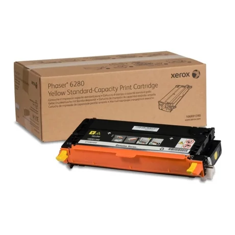 Xerox 106R01390 sárga toner – eredeti normál kapacitású kellék Phaser 6280 nyomtatókhoz