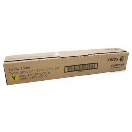 Xerox 006R01704 sárga toner – eredeti kazetta AltaLink C8030–C8070 nyomtatókhoz, 15 000 oldalas kapacitással