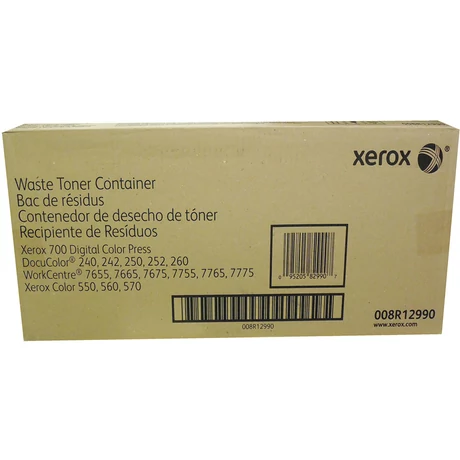 Xerox 008R12990 waste toner container – eredeti hulladékfesték-tartály Color, Versant, DocuColor, WorkCentre és PrimeLink nyomtatókhoz