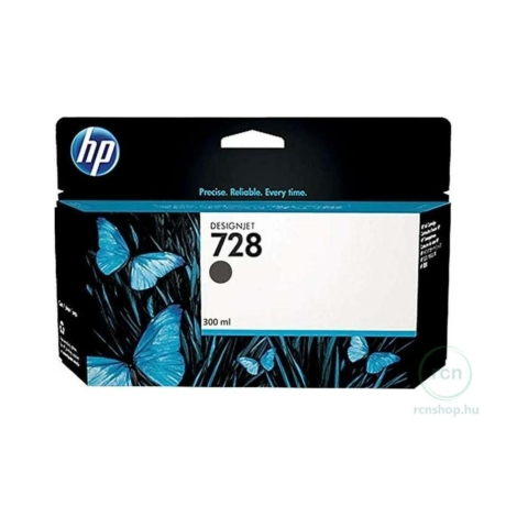 HP DesignJet 728 tintapatron nyomtatófejhez matt fekete 300 ml (F9J68A)