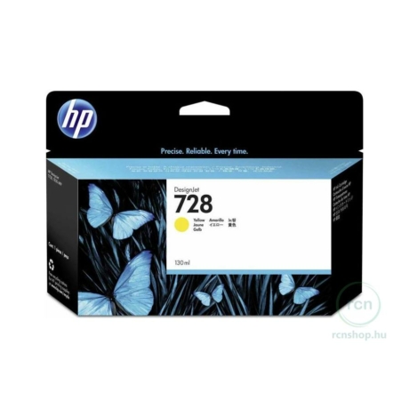 HP DesignJet 728 tintapatron nyomtatófejhez sárga 130 ml (F9J65A)
